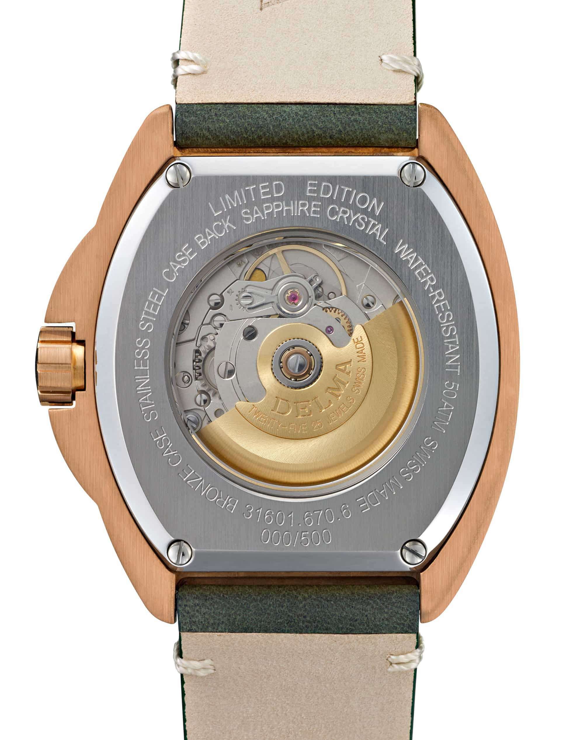 Delma Shell Star Bronze Green Dial 31601.670.6.148 – Swiss Time