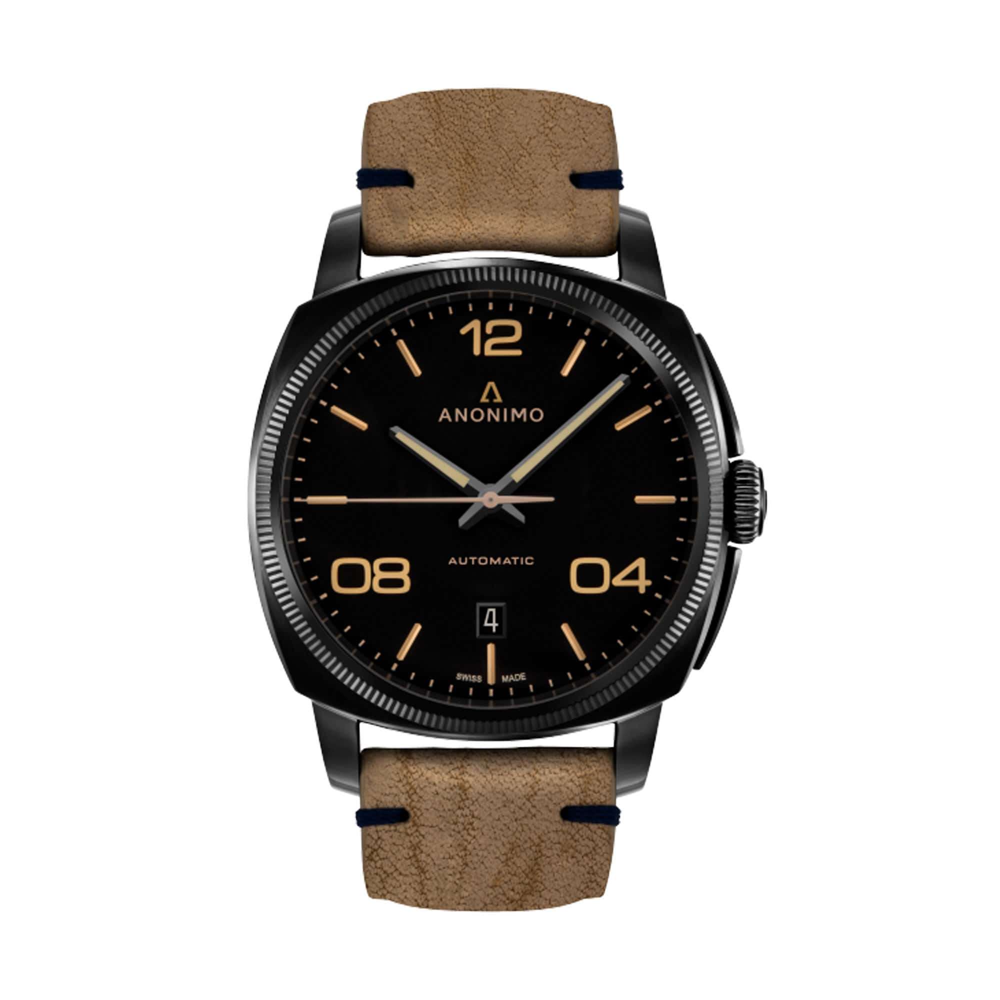 Anonimo Epurato Automatic Stainless Steel & DLC AM-4000.02.292.K19 – Swiss Time