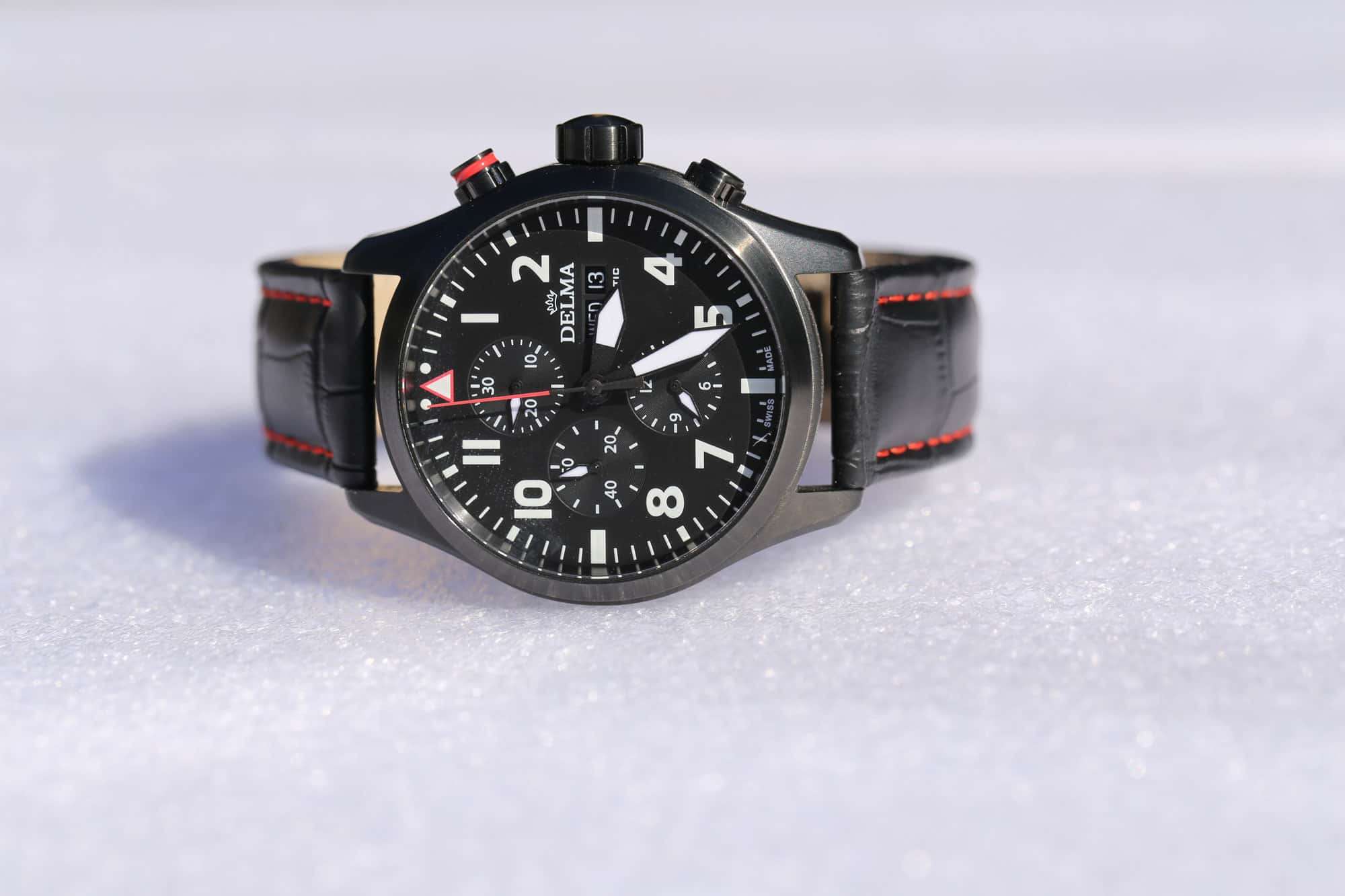 Delma Aero Commander Chronograph Automatic Black PVD 44601.580.6.038 – Swiss Time