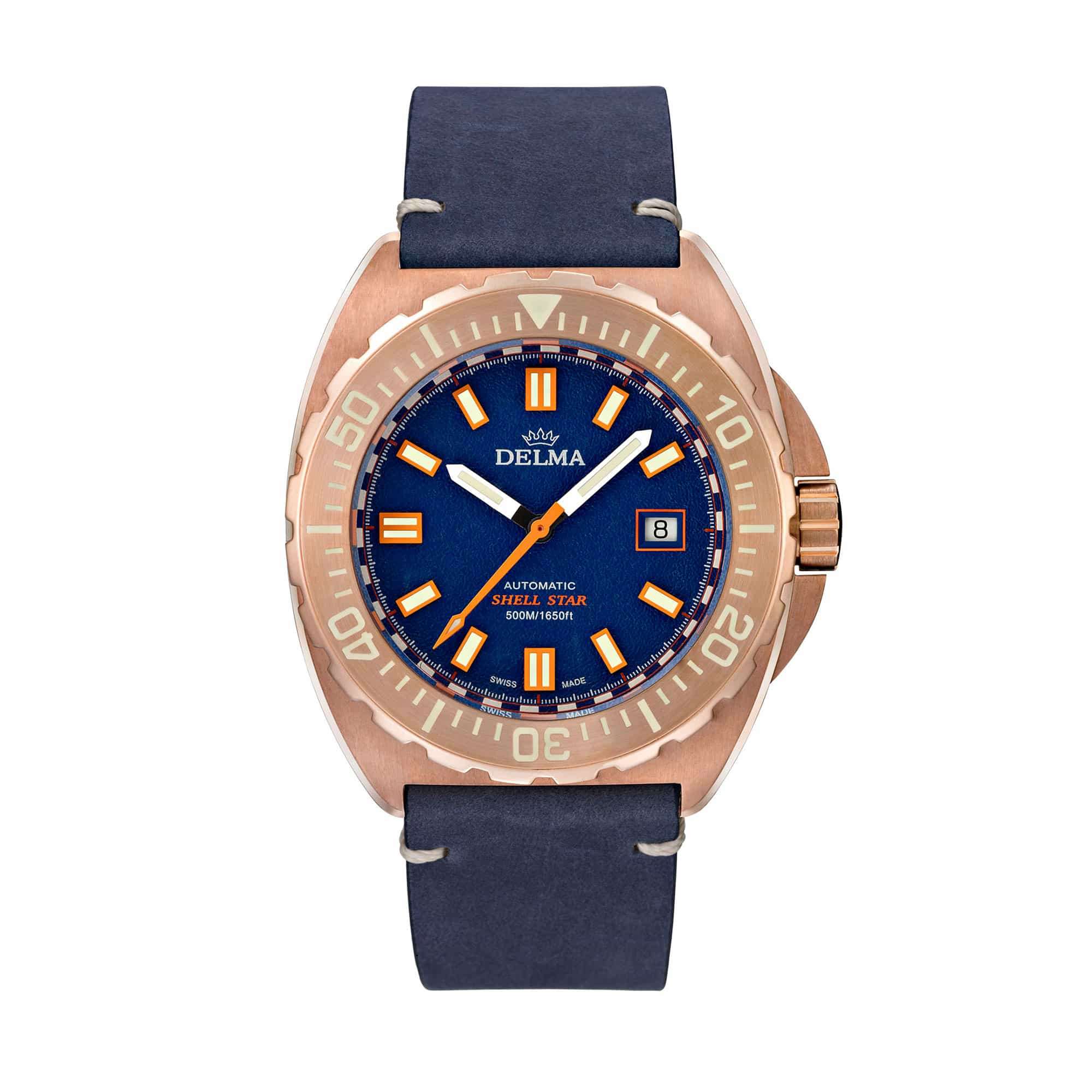 Delma Shell Star Bronze Blue Dial 31601.670.6.048 – Swiss Time