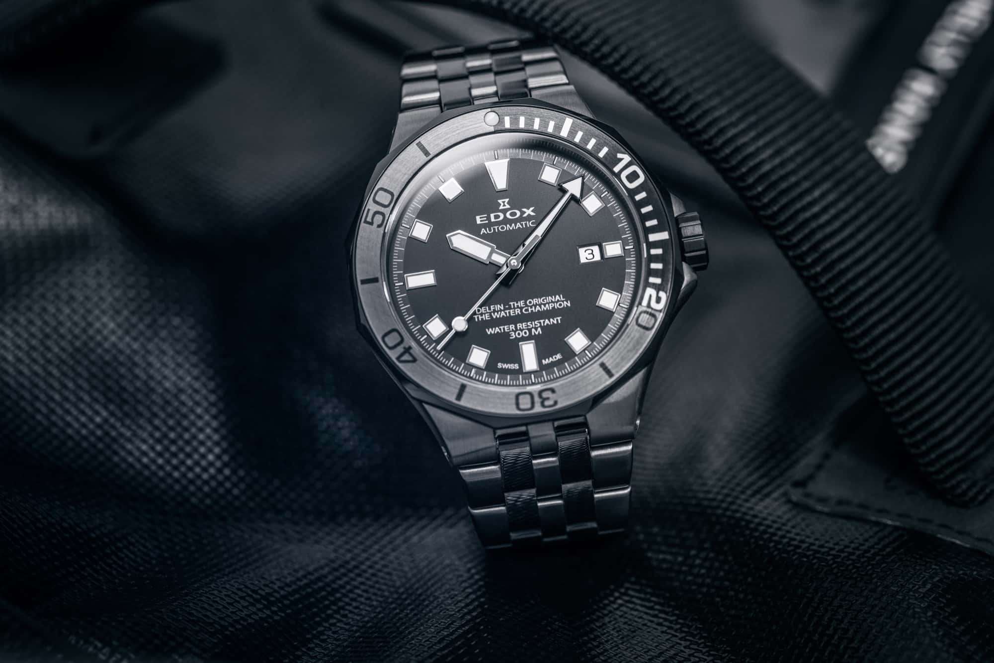 Edox Delfin Automatic Diver Date 80110-357GNM-GIN – Swiss Time