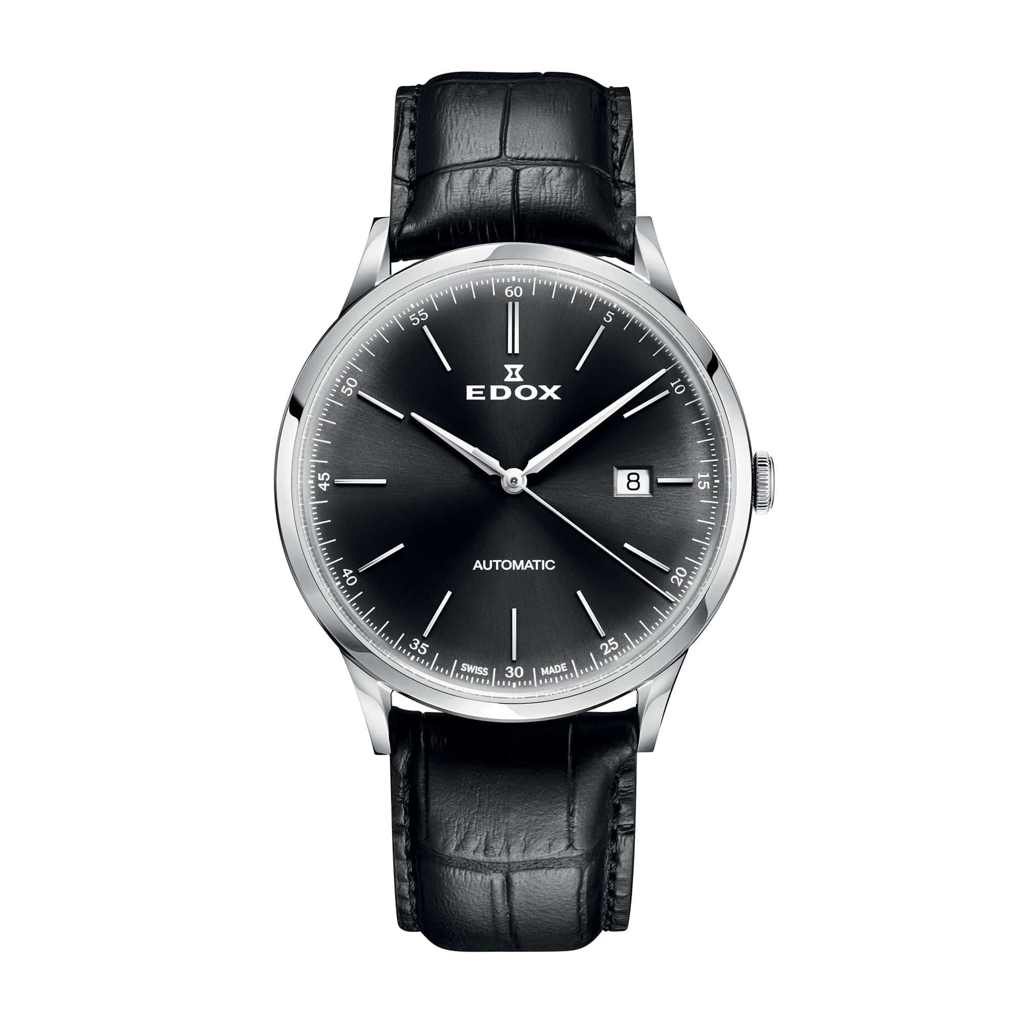 Edox Les Vauberts Automatic Date 80106-3C-NIN – Swiss Time