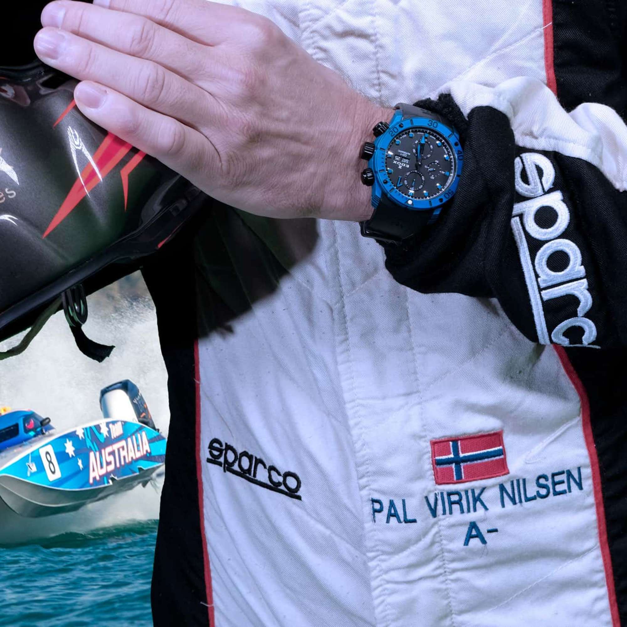Tidligere verdensmester i Offshore racing – Swiss Time